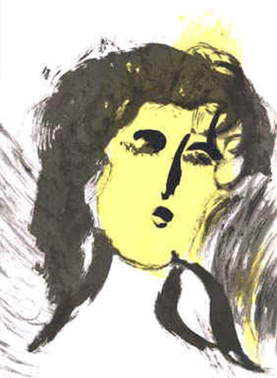 Marc Chagall Angel (Cramer 25 Mourlot 120) 1956