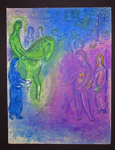 Marc Chagall Arrival of Dionysophanes, from Daphnis and Chloe (Mourlot 344, Cramer 46) 1961