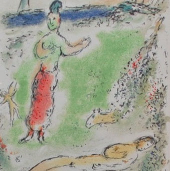 Marc Chagall Athena Puts Ulysses to Sleep (Cramer 96) 1975