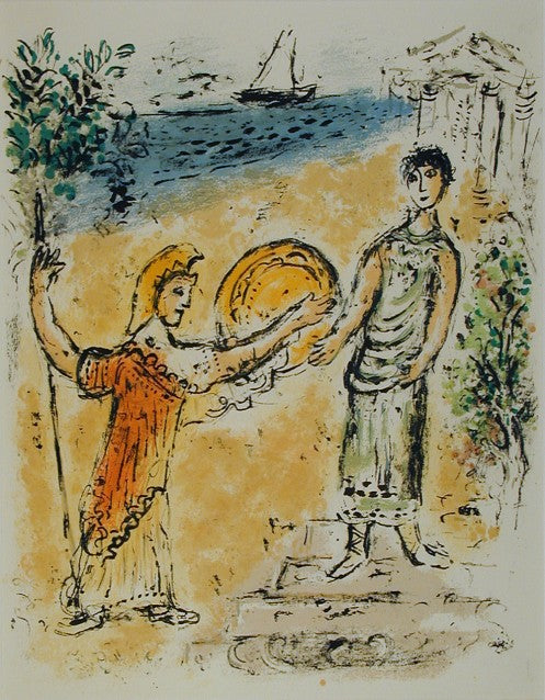 Marc Chagall Athena and Telemachus (Cramer 96) 1975