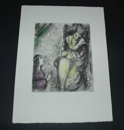 Marc Chagall Bathsheba at David's Feet 1958