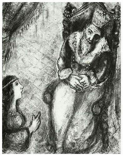 Marc Chagall Bathsheba at David's Feet (Cramer 29) 1956