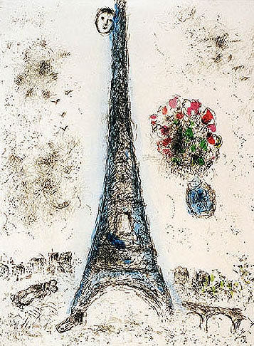 Marc Chagall Celui Qui Dit Les Choses Sans Rien Dire (Cramer 99) 1975