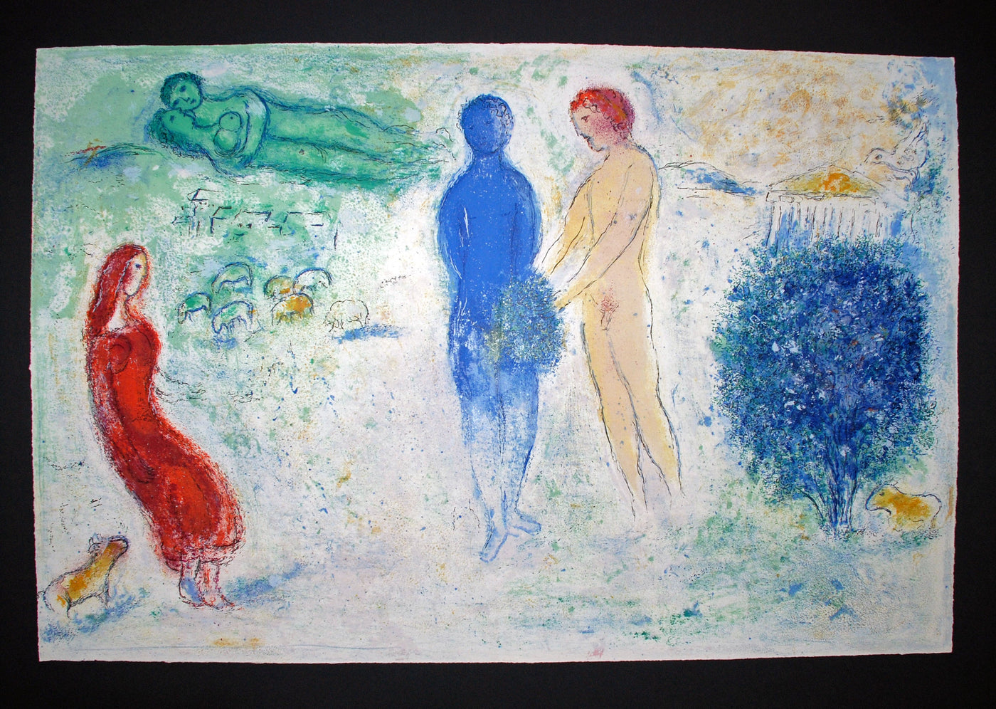 Marc Chagall Chloe's Judgement, from Daphnis and Chloe (Mourlot 315, Cramer 46) 1961