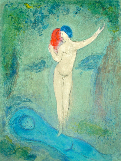 Marc Chagall Chloe's Kiss, from Daphnis and Chloe (Mourlot 316, Cramer 46) 1961