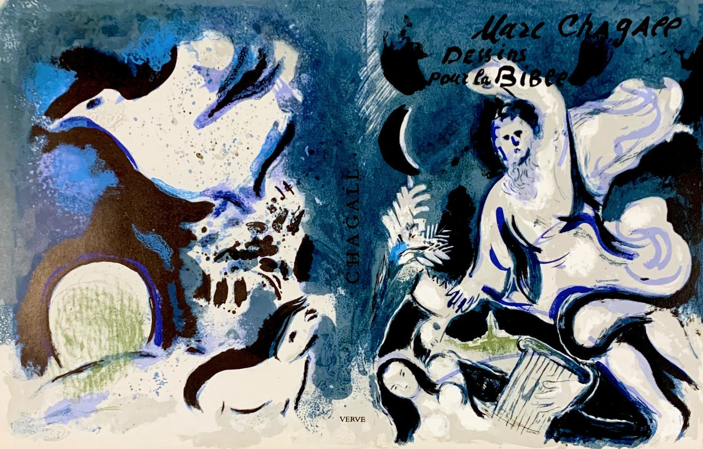 Marc Chagall Cover from Drawings for the Bible (Cramer 42) 1960
