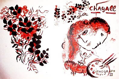 Marc Chagall Cover of Lithographe Volume III (Mourlot 557, Cramer No. 77) 1969