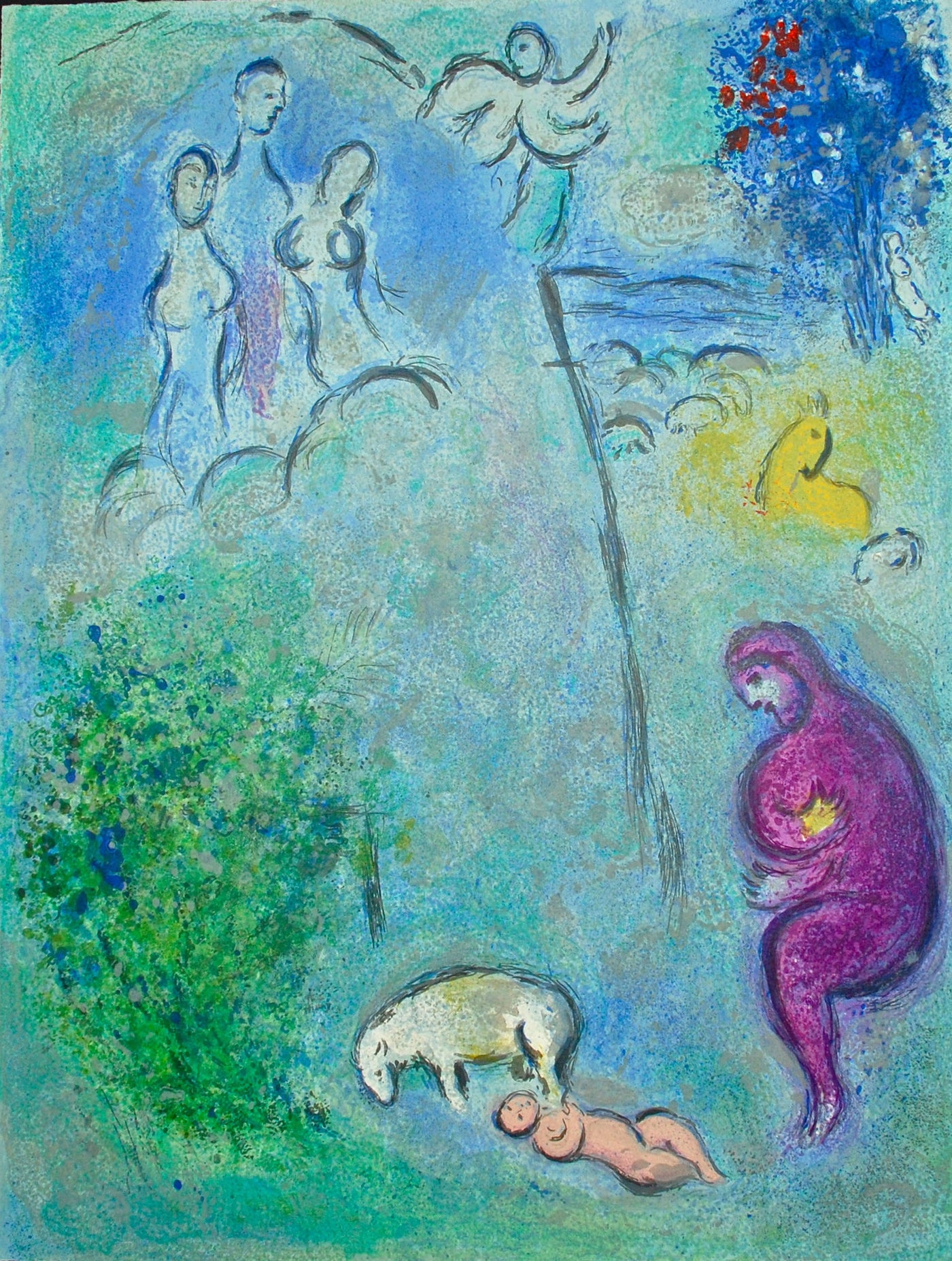 Marc Chagall Daphnis Discovers Chloe From Daphnis And Chloe Mourlot marc-chagall-daphnis-discovers-chloe-from-daphnis-and-chloe-mourlot