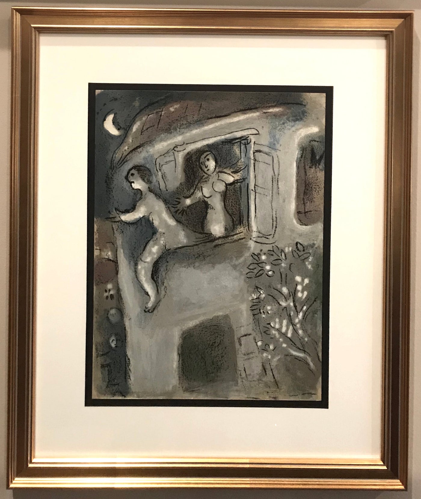Marc Chagall David Saved by Michal (Cramer 42) 1960