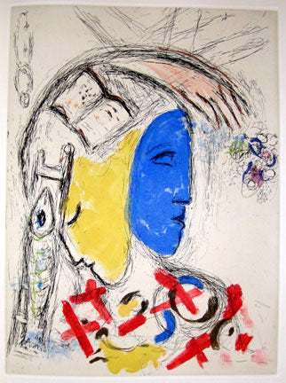 Marc Chagall De Mauvais Sujets VIII (Cramer 35) 1958