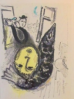 Marc Chagall De Mauvais Sujets VII (Cramer 35) 1958