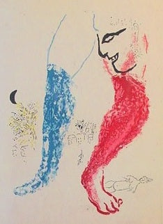 Marc Chagall De Mauvais Sujets VI (Cramer 35) 1958