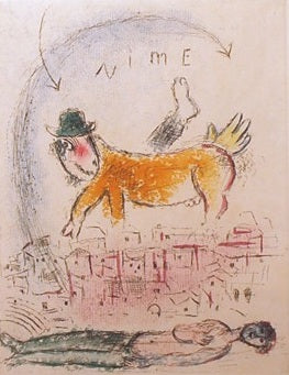 Marc Chagall De Mauvais Sujets V (Cramer 35) 1958