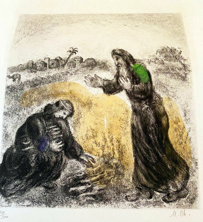 Marc Chagall Elijah and the Widow of Sarepta (Cramer 30) 1958