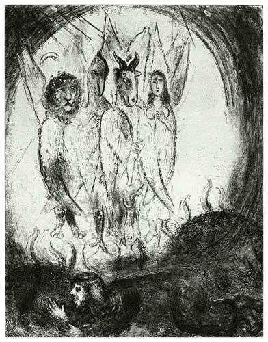 Marc Chagall Ezekiel's Vision (Cramer 29) 1956