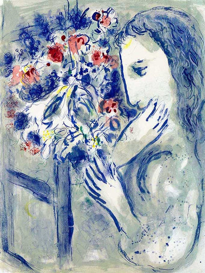 Marc Chagall Femme Pres de la Fenetre (Woman by a Window) (Mourlot 420) 1964