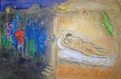 Marc Chagall Hymen, from Daphnis and Chloe (Mourlot 349, Cramer 46) 1961