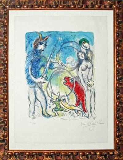 Marc Chagall In the Land of the Gods: Anacreon (Mourlot 536) 1967