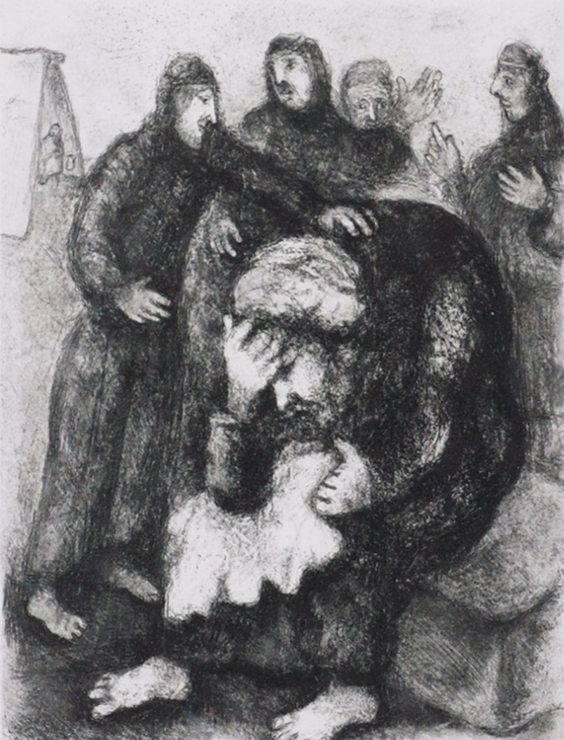 Marc Chagall Jacob Weeping for Joseph (Cramer 29) 1956