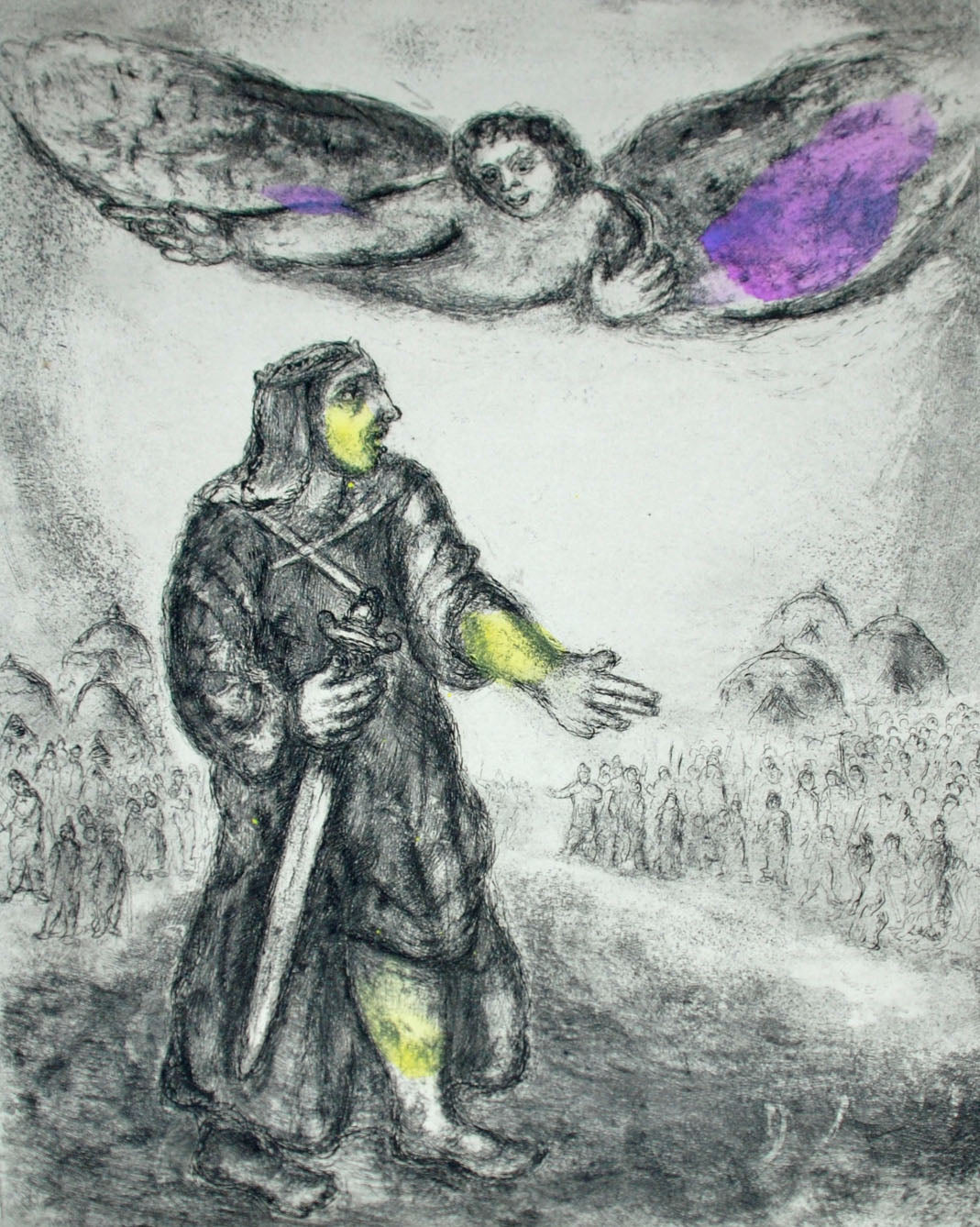 Marc Chagall Joshua Before Jericho (Cramer 30) 1958