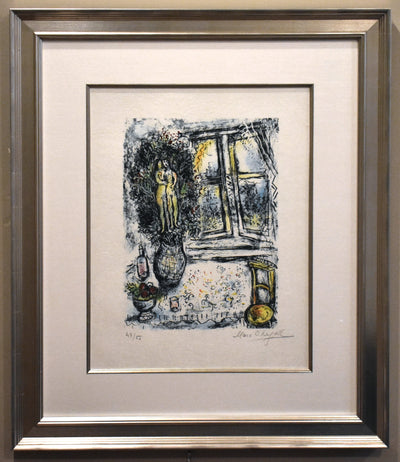 Marc Chagall La Fenêtre Entrouverte, The Half-Open Window (Mourlot 738) 1975