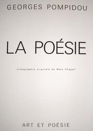Marc Chagall La Poesie Title Page (Cramer 100) 1976