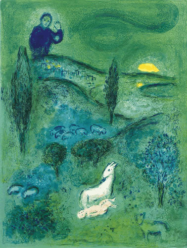 Marc Chagall Lamon Discovers Daphnis, from Daphnis and Chloe (Mourlot 309, Cramer 46) 1961