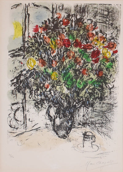Marc Chagall Le Bouquet Rouge (Mourlot 580) 1969