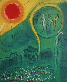 Marc Chagall Le Carrousel du Louvre (Cramer 24) 1954
