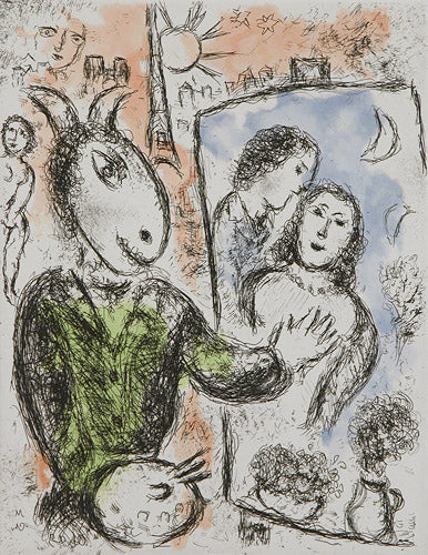 Marc Chagall Le Couple from Songes (1981) (Cramer 112) 1981