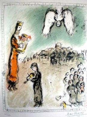 Marc Chagall Lithograph Appearance of King David