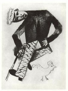 Marc Chagall Man With Cane 1922