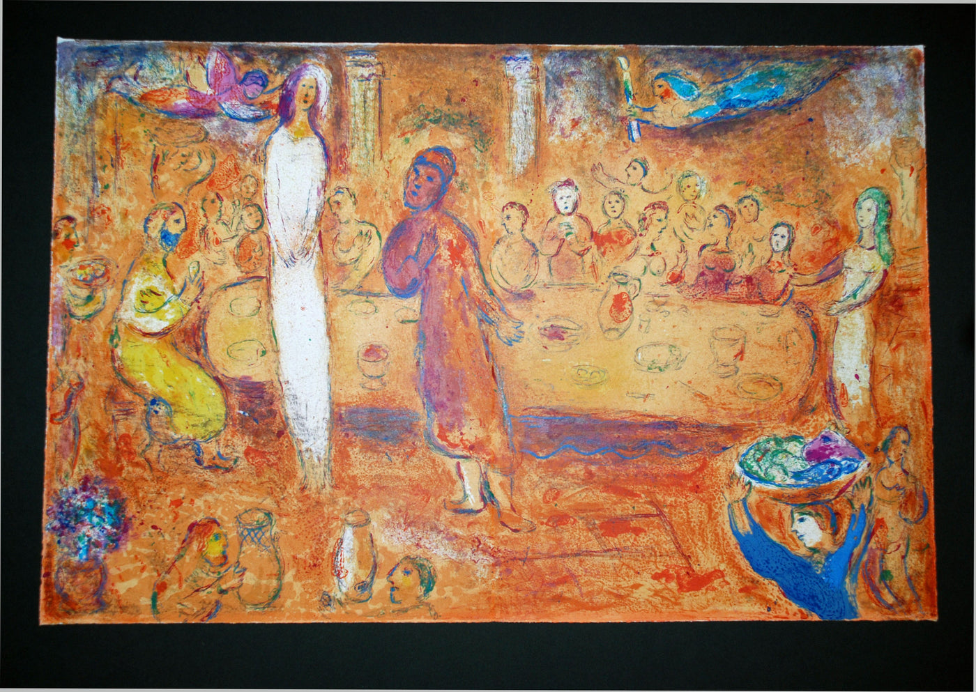 Marc Chagall Megacles Recognizes His Daughter During the Feast, from Daphnis and Chloe (Mourlot 347, Cramer 46) 1961