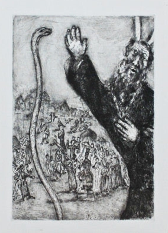 Marc Chagall Moses and the Serpent (Cramer 29) 1956