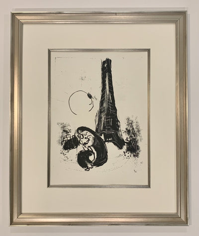 Marc Chagall Mother and Child at Eiffel Tower (Cramer 24) 1954