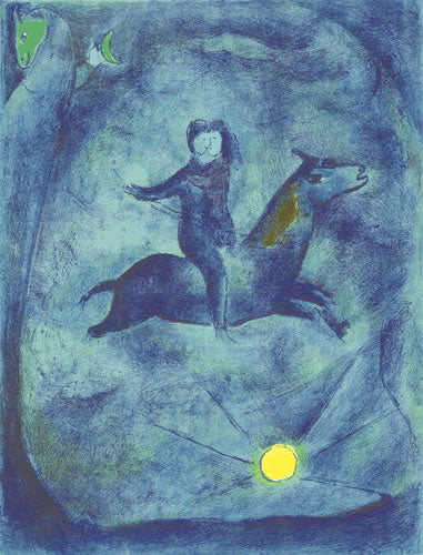 Marc Chagall Mounting the ebony horse..., from Arabian Nights (Cramer 18) 1948