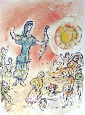 Marc Chagall Penelope and Ulysses' Bow (Cramer 96) 1975