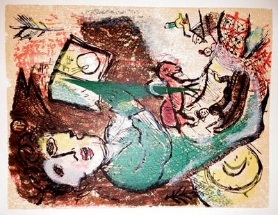 Marc Chagall Poemes Gravure I (Cramer 74) 1968