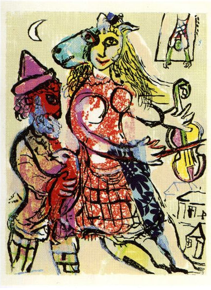 Marc Chagall Poemes Gravure XVI (Cramer 74) 1968