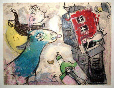 Marc Chagall Poemes Gravure X (Cramer 74) 1968