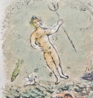 Marc Chagall Poseidon (Cramer 96) 1975