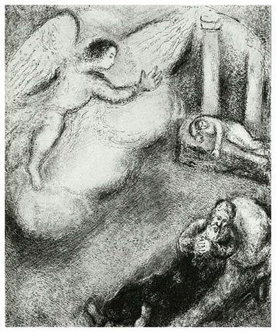 Marc Chagall Samuel Called by God (Cramer 29) 1956