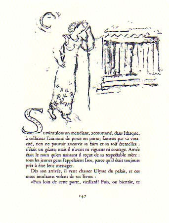 Marc Chagall Survint alors un mendiant (Then came a beggar) (Cramer 96) 1975