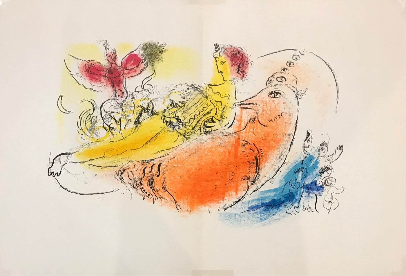 Marc Chagall The Accordionist (Cramer 33) 1957
