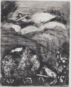 Marc Chagall The Cart Gets Stuck in the Mud, from Les Fables de la Fontaine, Volume II 1952