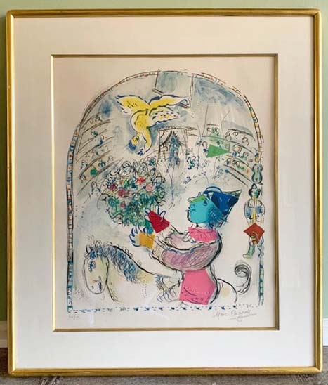 Marc Chagall The Circus with the Angel (Mourlot 543) 1968