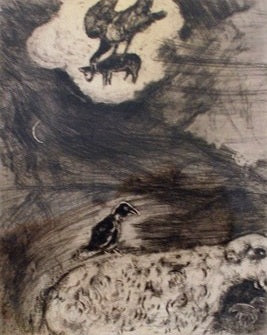 Marc Chagall The Crow Who Wanted to Imitate the Eagle, from Les Fables de la Fontaine, Volume I 1952