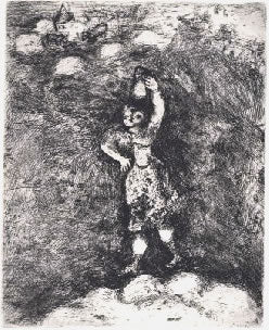 Marc Chagall The Dairywoman and the Jar of Milk, from Les Fables de la Fontaine, Volume II 1952