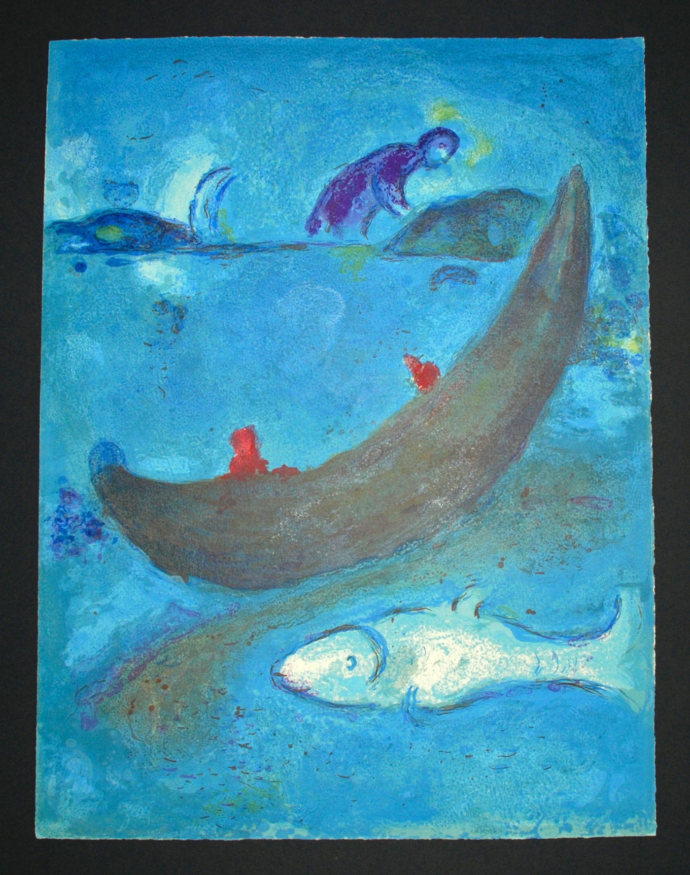 Marc Chagall The Dead Dolphin and the Three Hundred Drachmas, from Daphnis and Chloe (Mourlot 338, Cramer 46) 1961
