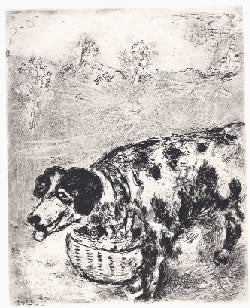 Marc Chagall The Dog Who Carried on His Neck the Dinner of His Master, from Les Fables de la Fontaine, Volume II 1952